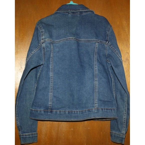 Wonder Nation Girl's Denim Jean Jacket Sz 7/8 Med Embroidery Unicorn Rainbow - Picture 7 of 10